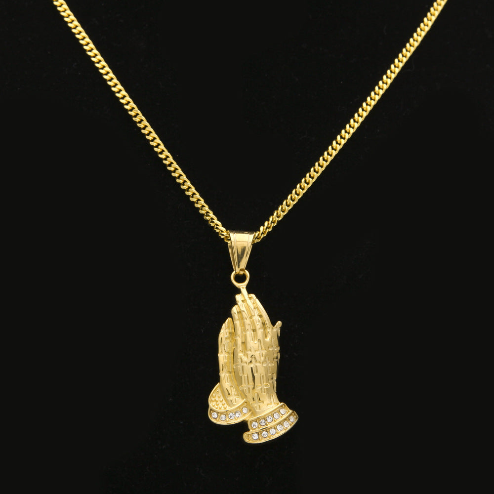 18k 'Prayer Hands' Chain