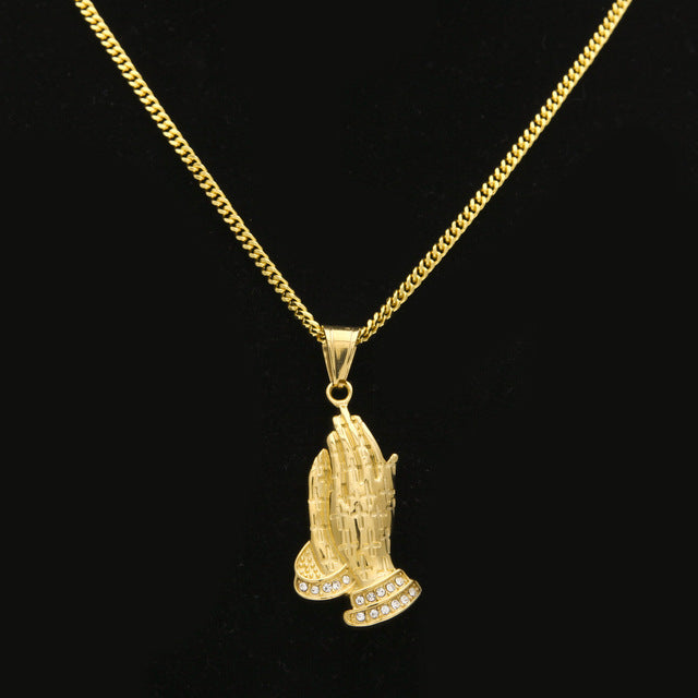 18k 'Prayer Hands' Chain