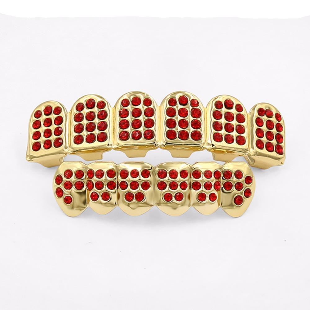 Colorful Ruby Grills w/ Top & Bottom Piece