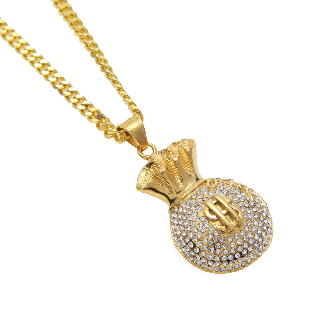 Iced Out Money Bag Chain