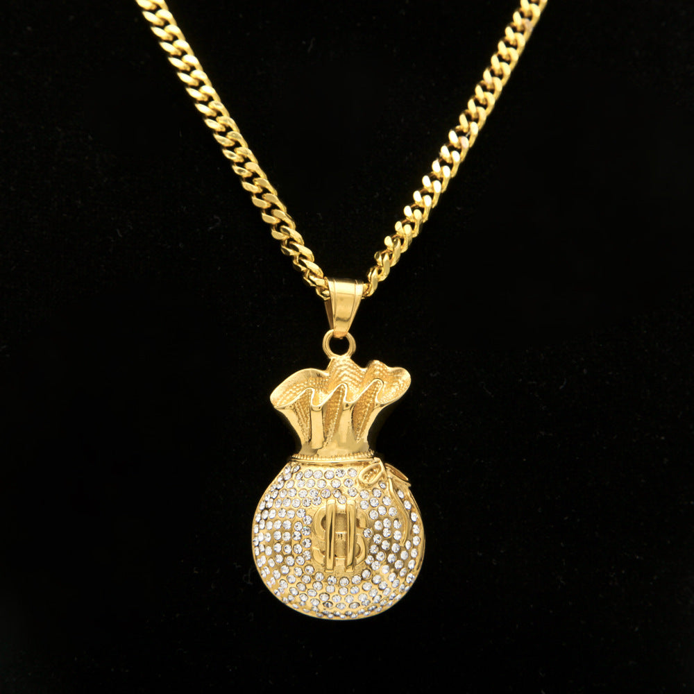 Iced Out Money Bag Chain