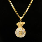 Iced Out Money Bag Chain