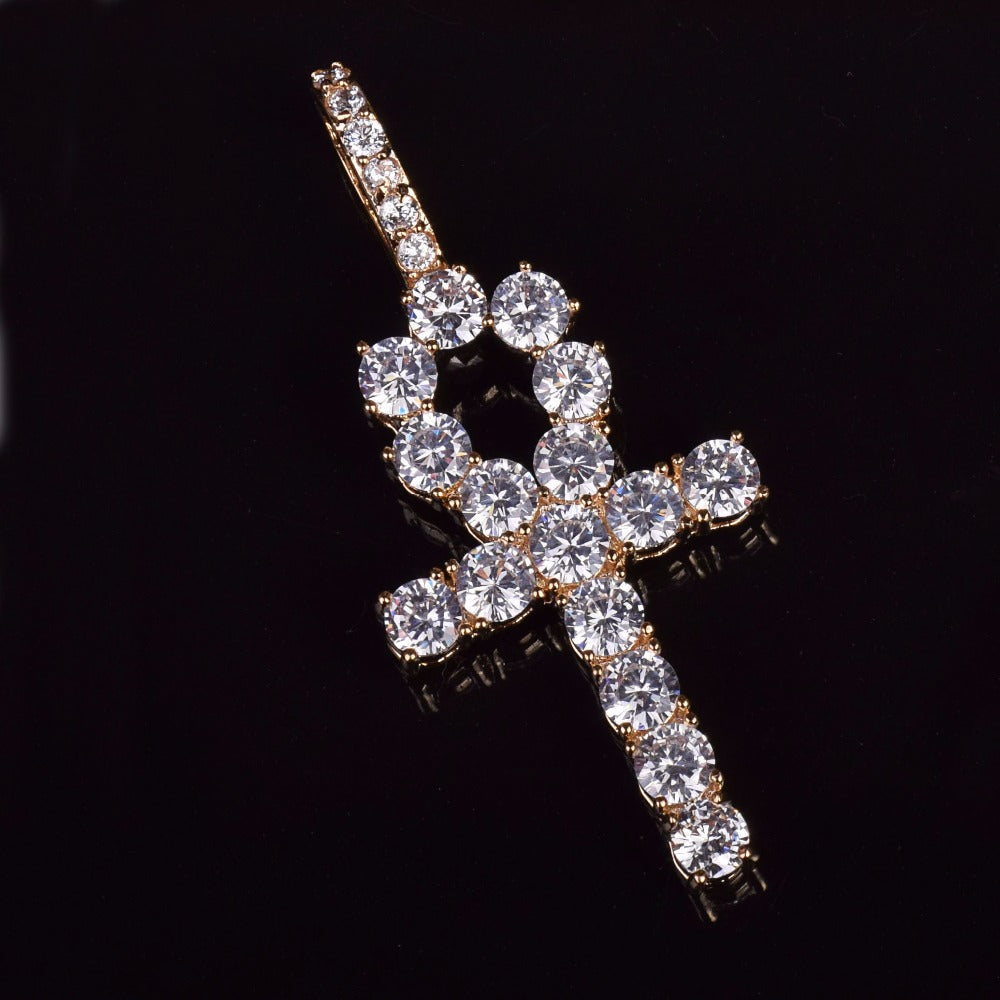 Diamond Egyptian Ankh Chain
