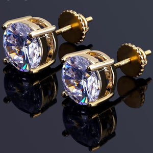 Round Cut 8mm Studs