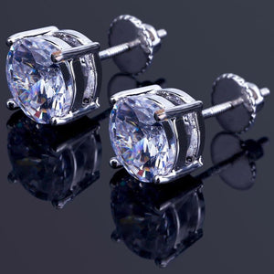 Round Cut 8mm Studs