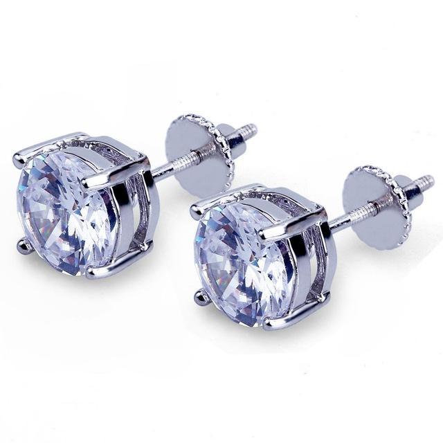 Round Cut 8mm Studs