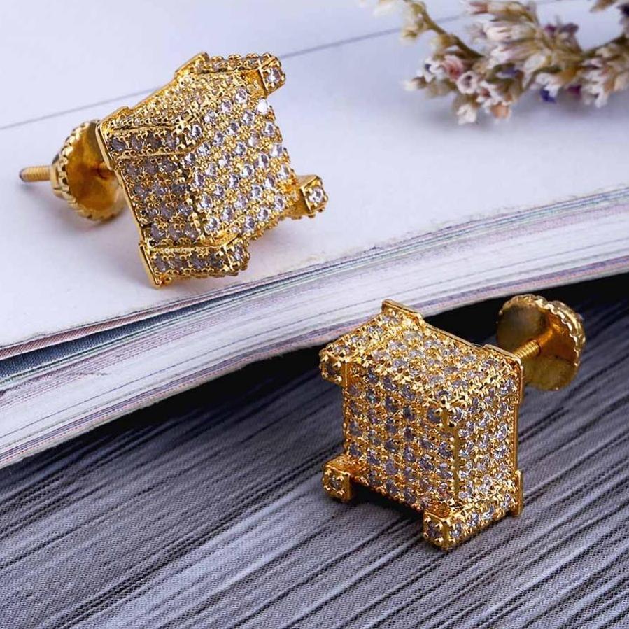 Fully Iced Out Cubic Stud
