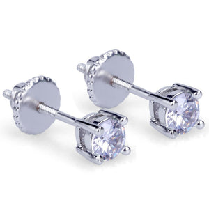 Diamond Round Cut Studs