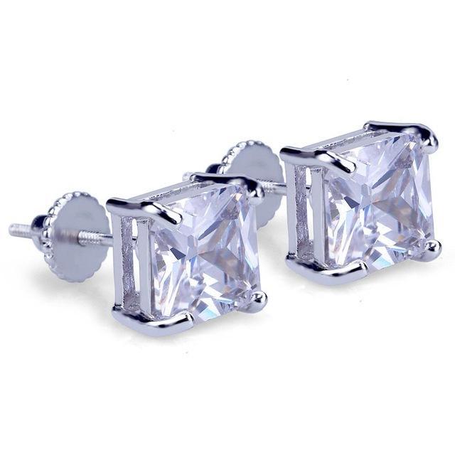 Cubic 8mm Diamond Studs