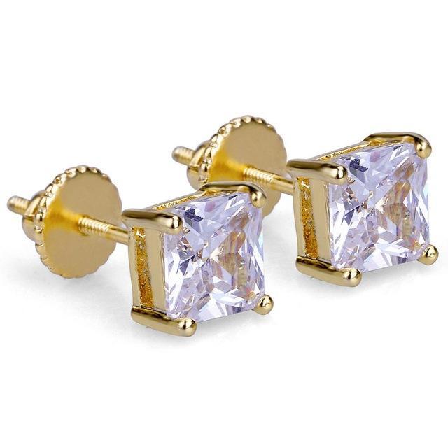 Cubic 6mm Diamond Studs
