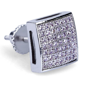 Iced Out Micro Pave Square Studs