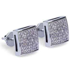 Iced Out Micro Pave Square Studs