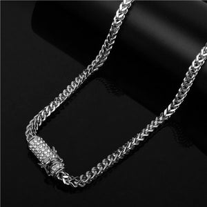 Gold 30" Franco Chain w/ Diamond Clasp