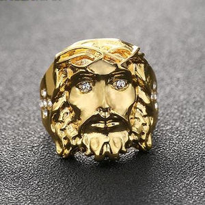 Iced Out Jesus Ring