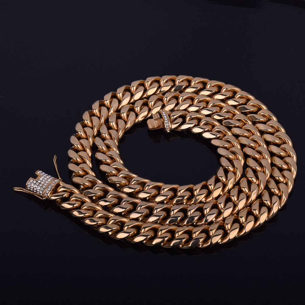 Miami Cuban Link w/ Diamond Clasp