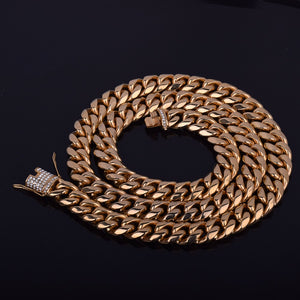 Miami Cuban Link w/ Diamond Clasp