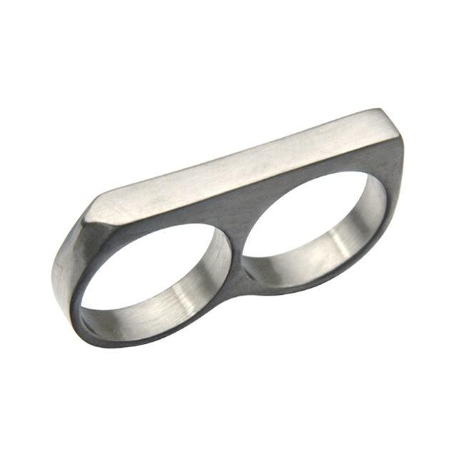 Double Brass Knuckle Ring