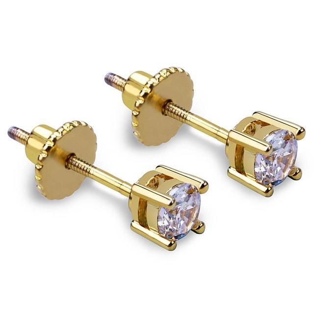 Diamond Round Cut Studs