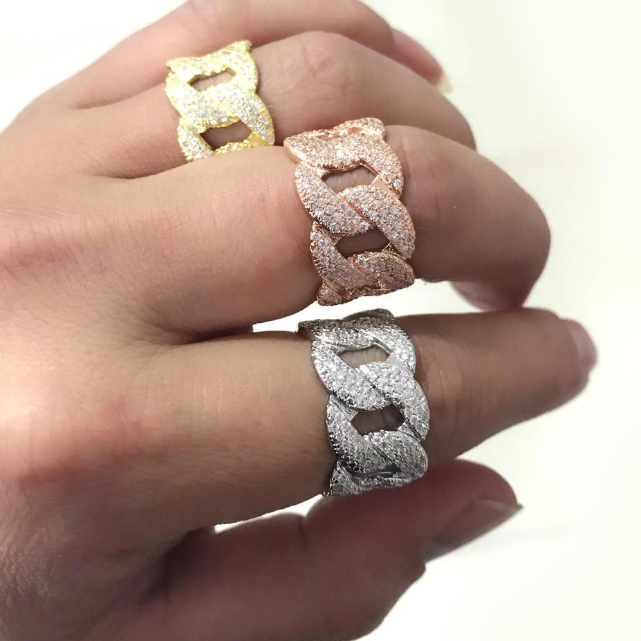 Fully Flooded Cuban Link Ring