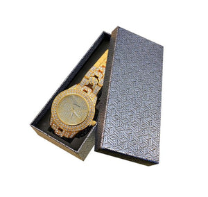 Iced out Presidential Watch set