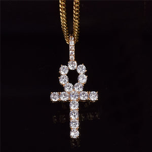 Diamond Egyptian Ankh Chain
