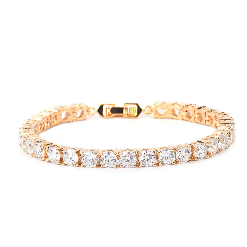 Tennis Bracelet (Gold, Silver, and Rose Gold)