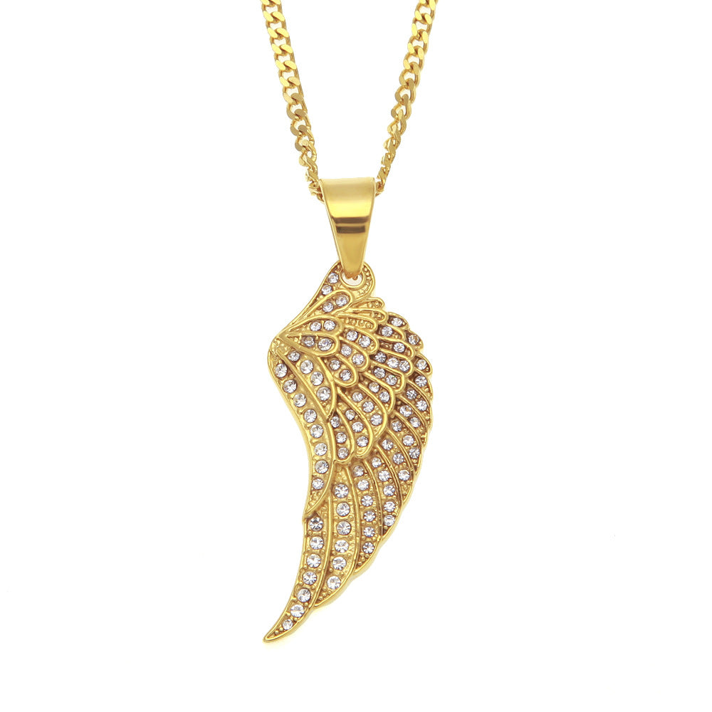 Iced Out Angel Wing