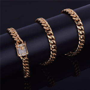 Miami Cuban Link w/ Diamond Clasp