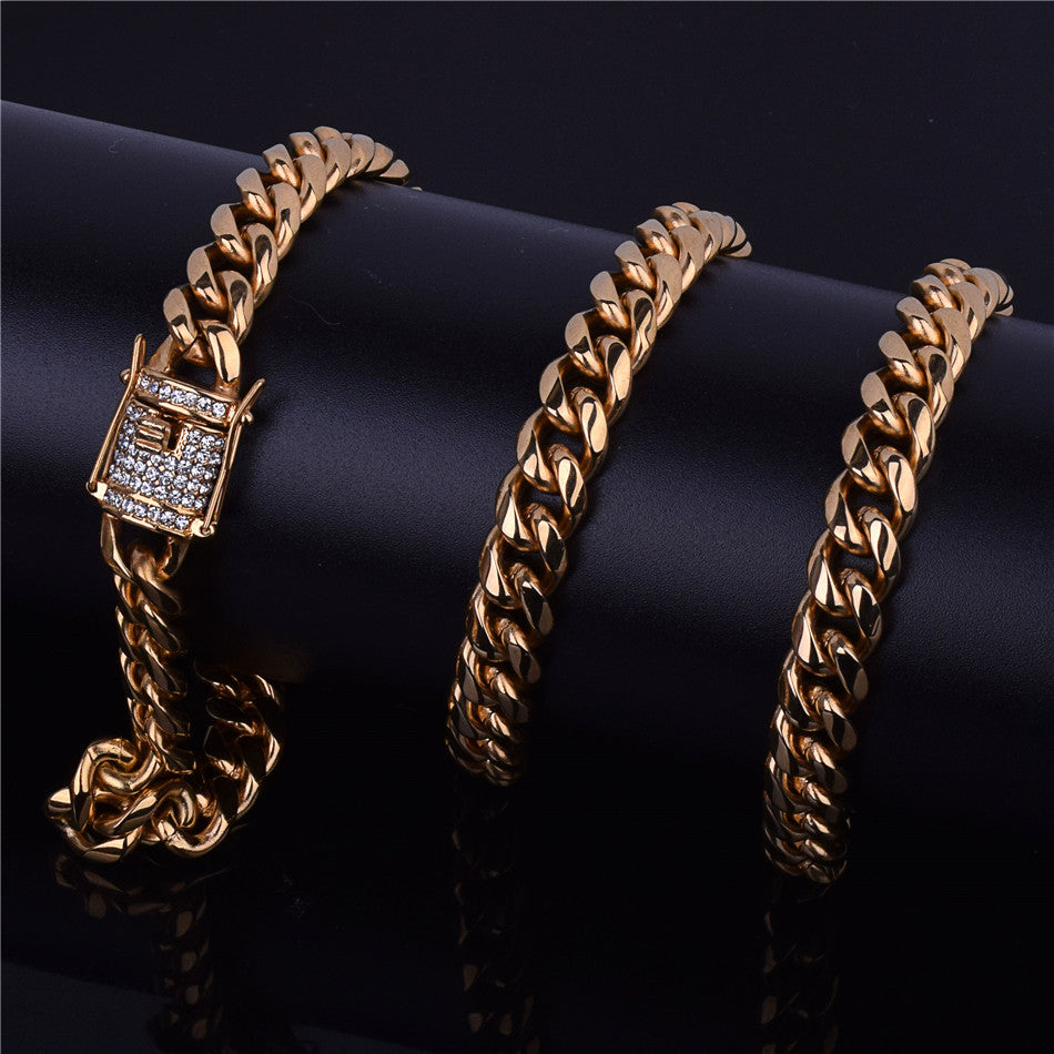 Miami Cuban Link w/ Diamond Clasp