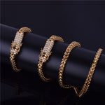 Gold 30" Franco Chain w/ Diamond Clasp