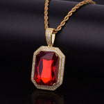Iced Out Ruby Chain
