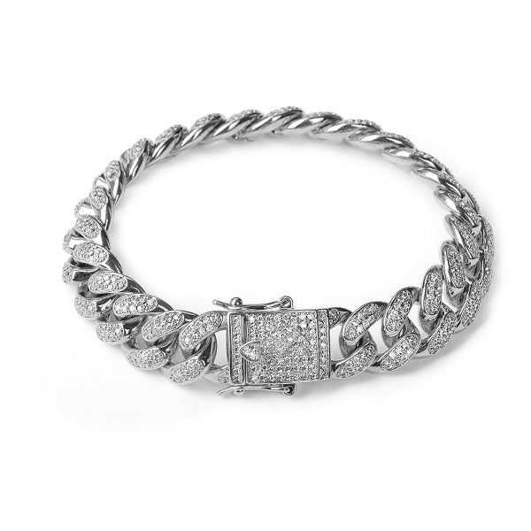 14mm Iced Out Cuban Link Bracelet