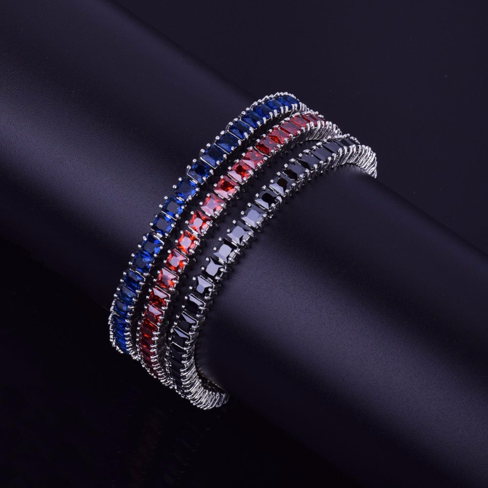 6mm Ruby Bracelet (Red, Black, or Blue)