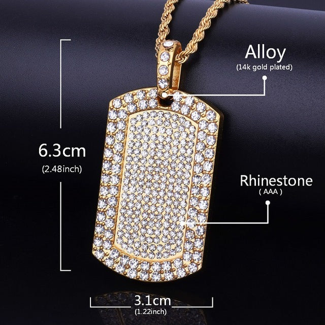 Fully Flooded Dog Tag Chain