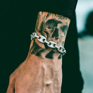 Fully Flooded Gucci Link Bracelet