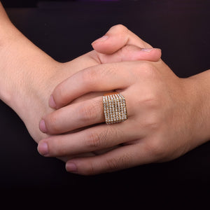 Iced Out Square Ring