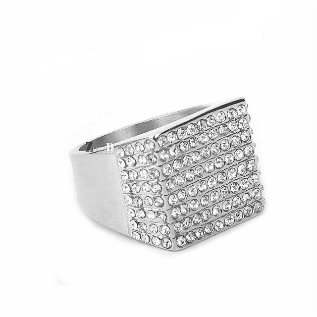 Iced Out Square Ring