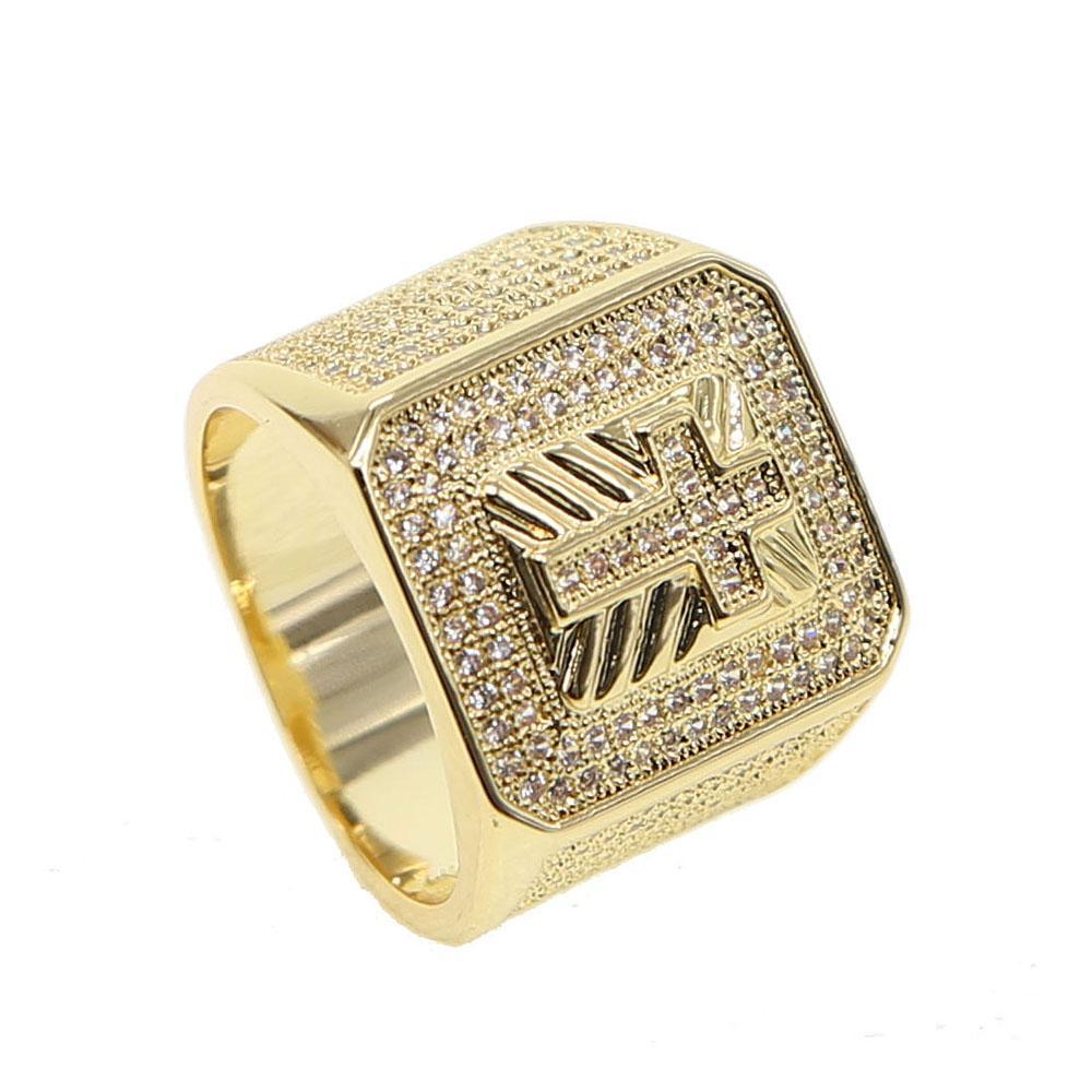 Iced Out Cross Ring