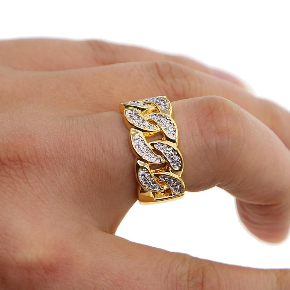 Iced Out Cuban Ring