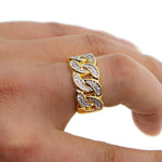 Iced Out Cuban Ring