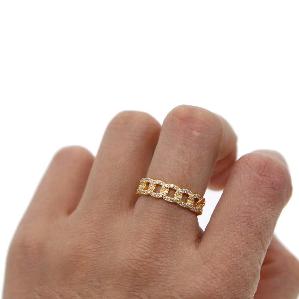 Iced Out Miami Cuban Link Ring