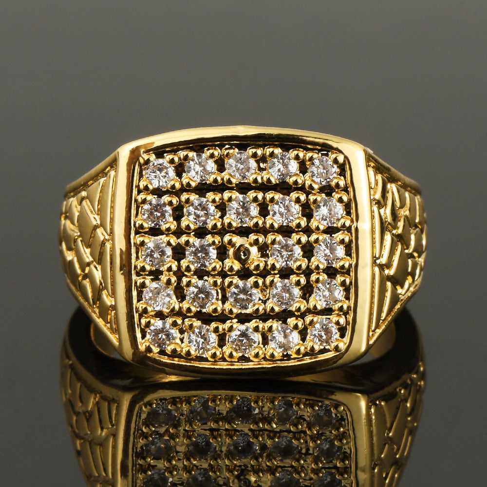 Iced Out Nugget Ring