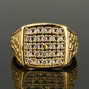 Iced Out Nugget Ring