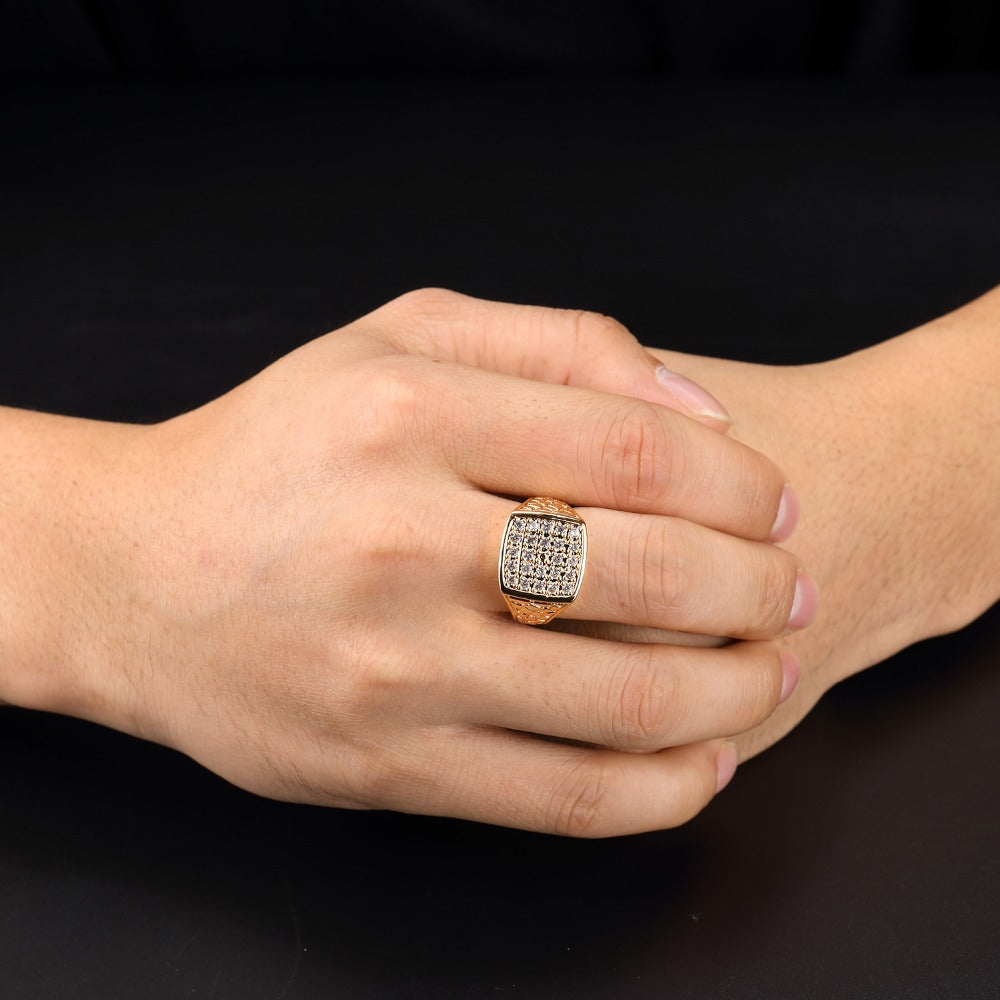 Iced Out Nugget Ring