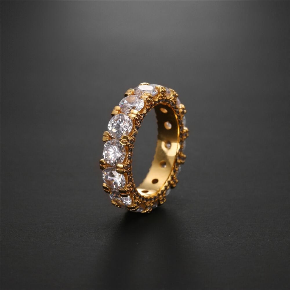 Iced Out Diamond Ring
