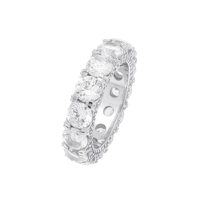 Iced Out Diamond Ring