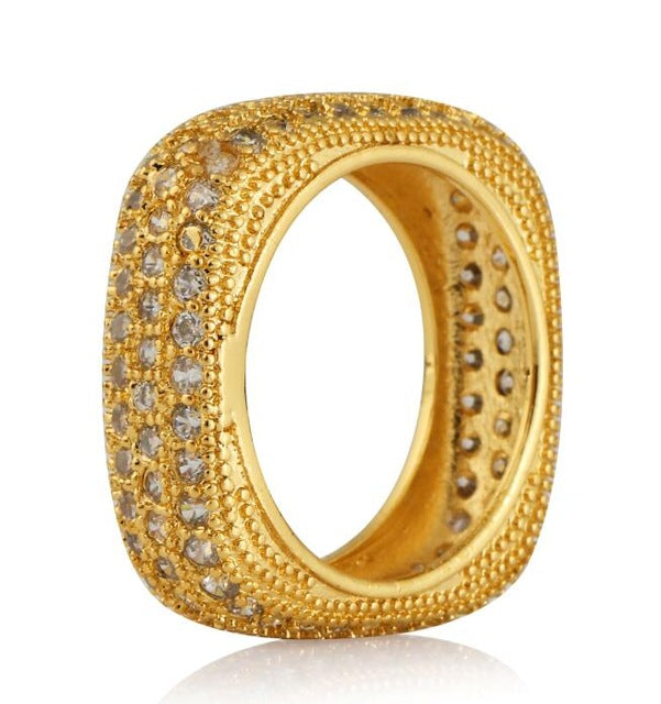 Iced Out Square Ring