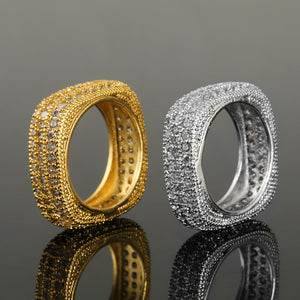 Iced Out Square Ring