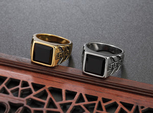Vintage Flat Gem Ring