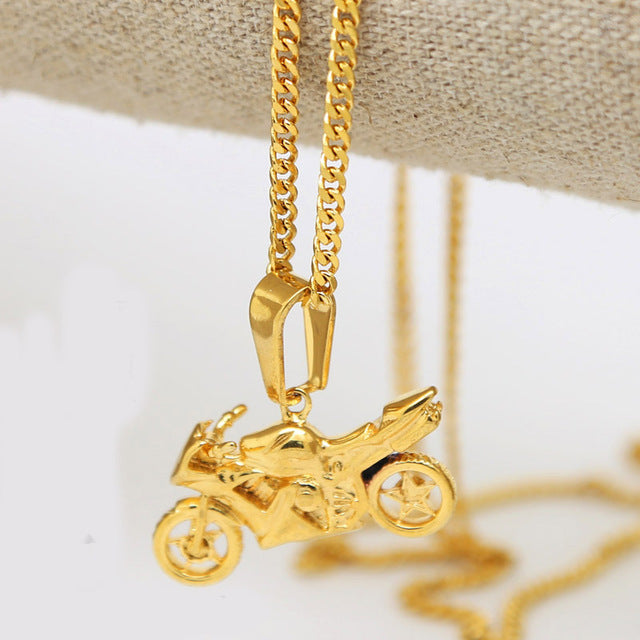 Gold Motorcycle Chain